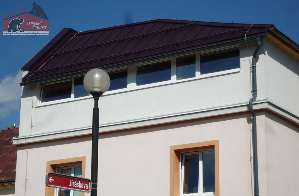 Nová střecha a nástavba SBD Jeseník, vyhotovena firmou René Švancara
