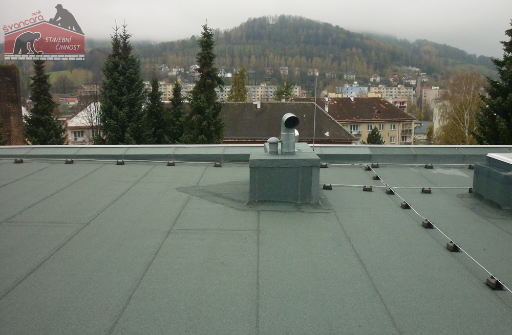 Rekonstrukce ploché střechy, firmou René Švancara