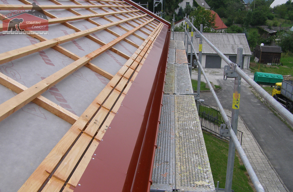 Rekonstrukce šikmé střechy OKAL, firmou René Švancara - Jeseník