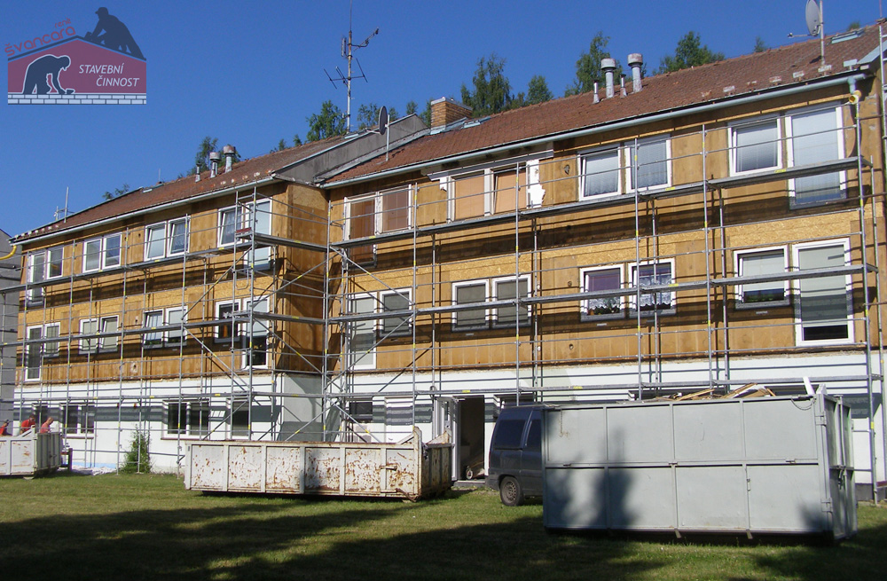 Rekonstrukce a zateplení fasády, firmou René Švancara - Lipová lázně